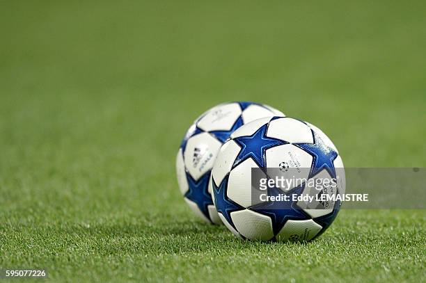 Ball illustration during the UEFA Champions League group G match between AJ Auxerre and Real Madrid CF at Abbe-Deschamps stadium on September 28,...