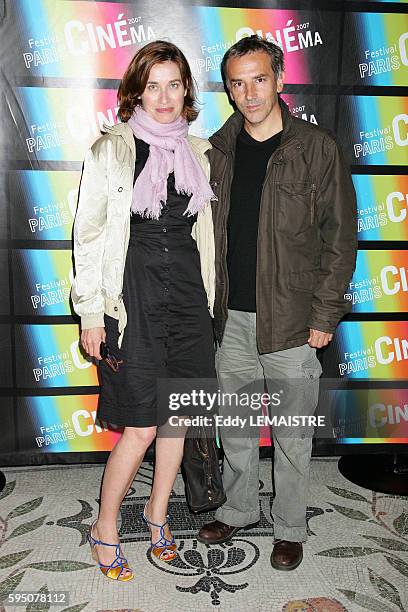 Emmanuelle Devos and Jean-Pierre Lorit at the Paris Cinema Festival 2007.