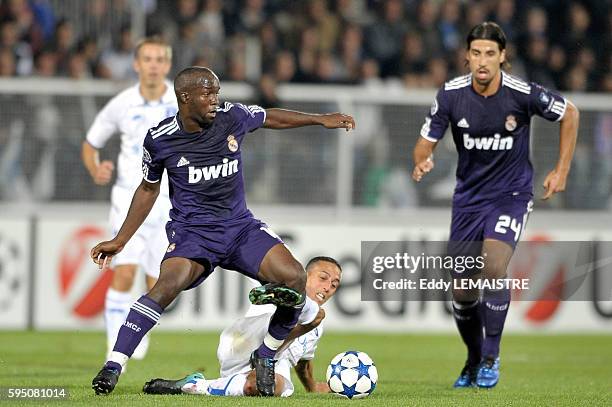 Madrid's Lassana Diarra during the UEFA Champions League group G match between AJ Auxerre and Real Madrid CF at Abbe-Deschamps stadium on September...