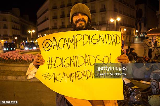 Third day of demonstration in Madrid, Spain, on March 24, 2014. People were in the street to protest againt the crisis and for the release of...