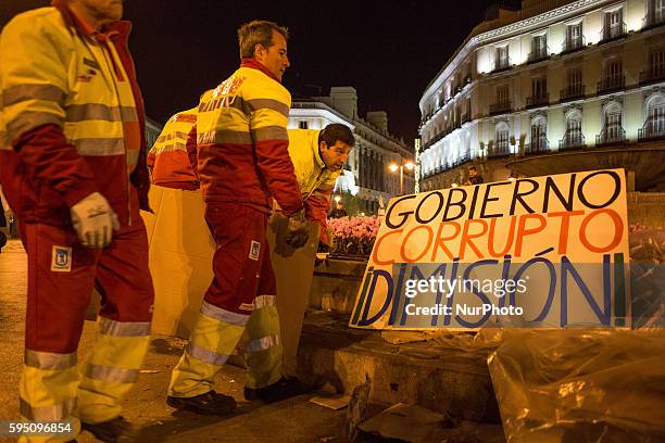 Third day of demonstration in Madrid, Spain, on March 24, 2014. People were in the street to protest againt the crisis and for the release of...