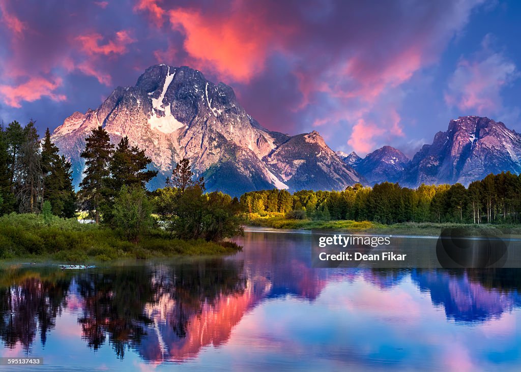 Sunrise at Oxbow Bend