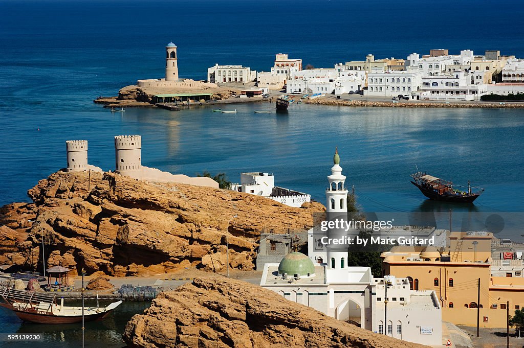 The seaside village of Sur, on the Gulf of Oman, Oman.