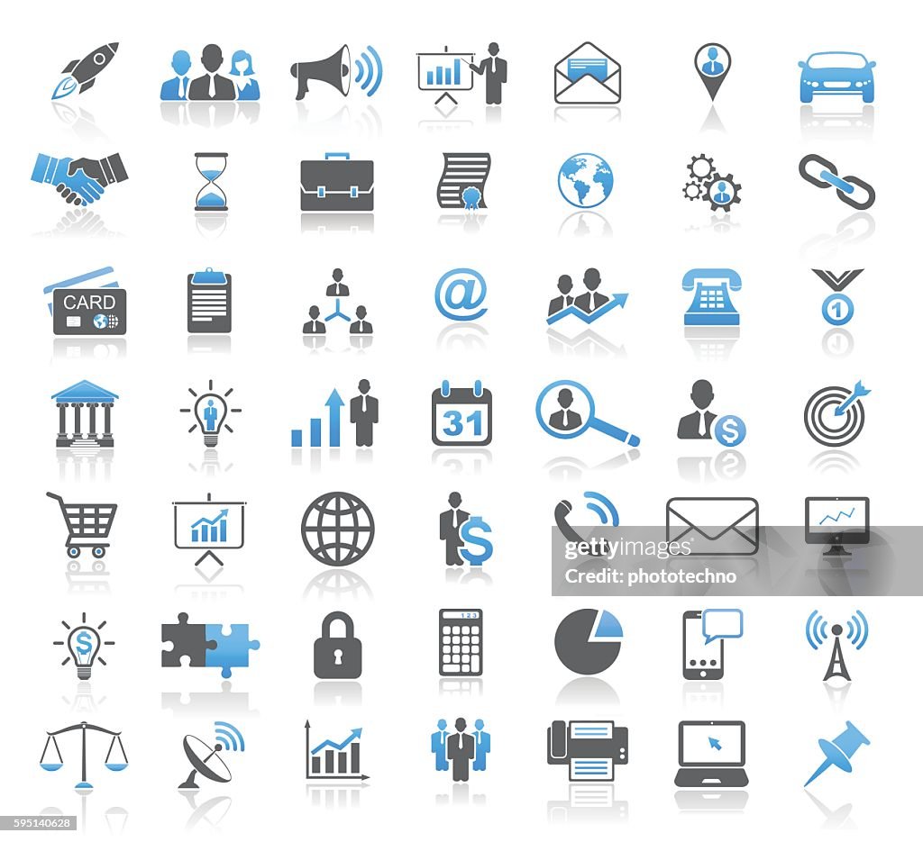 Modernen universellen Business-Konzept-Icon-Set