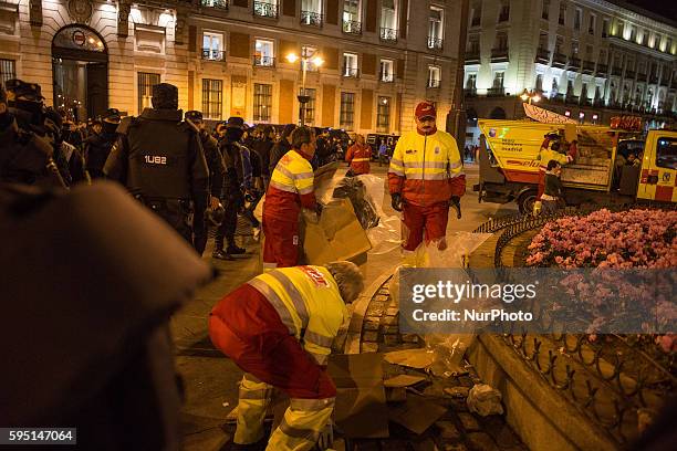 Third day of demonstration in Madrid, Spain, on March 24, 2014. People were in the street to protest againt the crisis and for the release of...