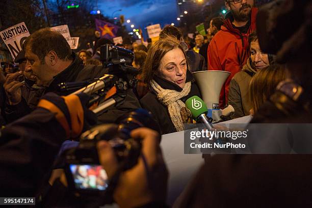 Third day of demonstration in Madrid, Spain, on March 24, 2014. People were in the street to protest againt the crisis and for the release of...