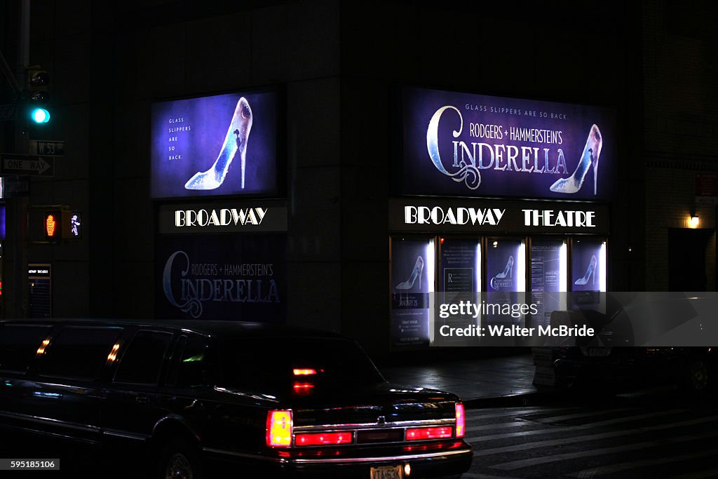 USA: 'Cinderella' - Theatre Marquee