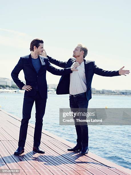 Actors Jeremie Renier and Gaspard Ulliel are photographed for Self Assignment on May 23, 2014 in Cannes, France.