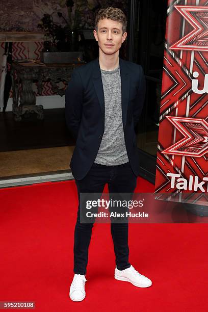 Matt Edmondson attends the launch of the X Factor 2016 at the Ham Yard Hotel on August 25, 2016 in London, England.