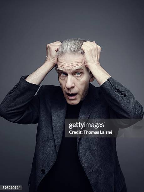 Director David Cronenberg is photographed for Self Assignment on April 22, 2014 in Paris, France.