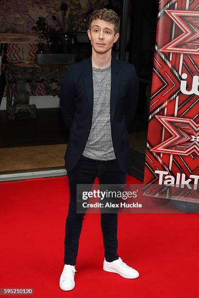 Matt Edmondson attends the launch of the X Factor 2016 at the Ham Yard Hotel on August 25, 2016 in London, England.