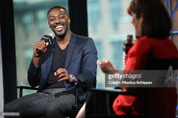 Actor David Ajala speaks with Donna Freydkin at AOL Build Presents David Ajala discussing The USA Network's "Falling Water" at AOL HQ on August 25,...