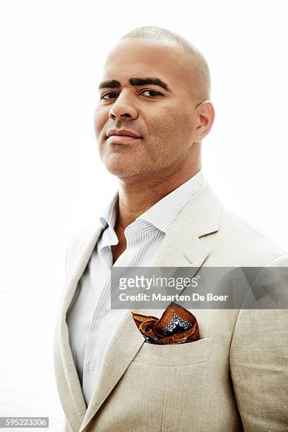 Christopher Jackson from CBS's 'Bull' poses for a portrait at the 2016 Summer TCA Getty Images Portrait Studio at the Beverly Hilton Hotel on August...