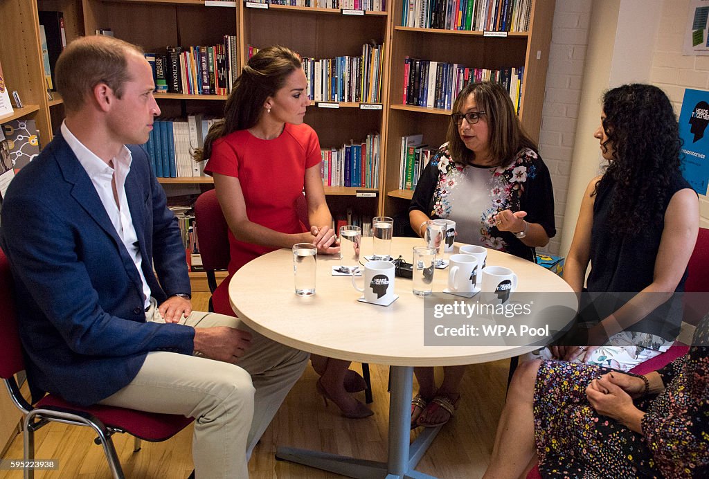 The Duke & Duchess Of Cambridge Visit YoungMinds Mental Health Charity Helpline