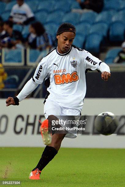 April 27- Ronaldinho Gaucho in the match between Gremio and Atletico MG, corresponding to the second round of the Brazilian league, played on April...