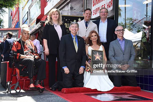 Actress Della Reese, Hollywood Chamber of Commerce Chair of the Board Fariba Kalantari, DDS, Hollywood Chamber of Commerce President/CEO Leron...