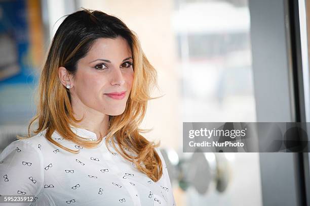 Actress Monica Volpe attends "Friends as we" photocall in Rome - Cinema Adriano