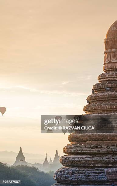 pagoda close-up - bagan stock-fotos und bilder