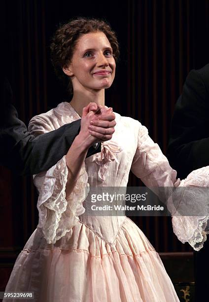 Jessica Chastain during the Broadway Opening Night Performance Curtain Call for 'The Heiress' at The Walter Kerr Theatre on in New York.