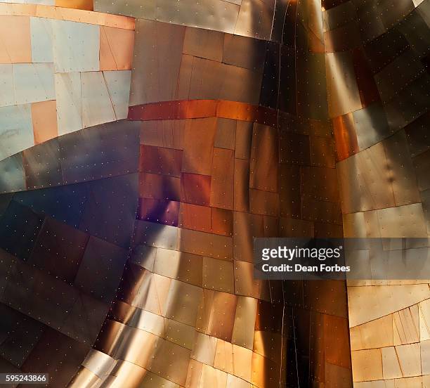 gold fold - frank gehry stock pictures, royalty-free photos & images