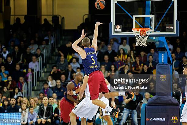 March 17- SPAIN: Justin Doellman during the match between FC Barcelona and Real Madrid, corresponding to the week 11 of the Top 16 of the Euroleague,...