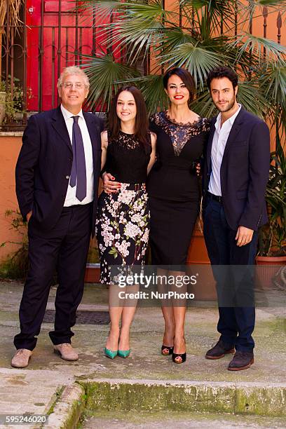 The Director Massimo Scaglione wit maria Grazia Cucinotta, Marta Gasini and Alessio vassallo attends &quot;'The Tailor's Wife&quot; photocall in Rome...