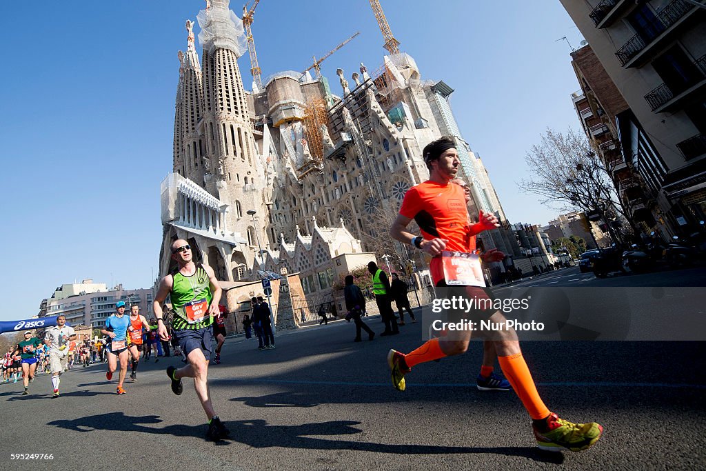 More of 20.000 athletes in the Barcelona's Marathon