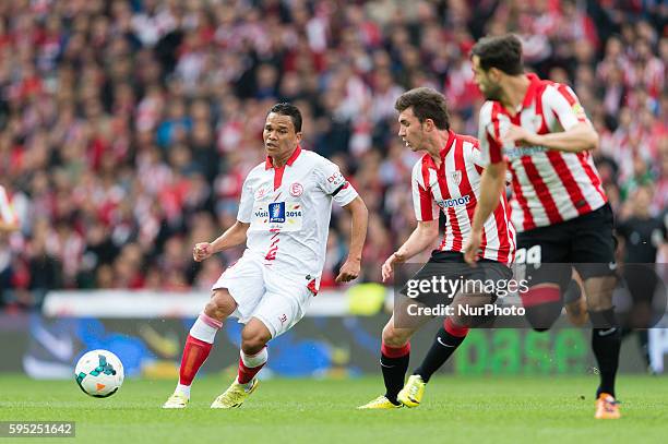 Bilbao, 27 of April at the match of the week 35 of the spanish Liga BBVA between Athletic de Bilbao and Sevilla FC , at the San Mames stadium in...