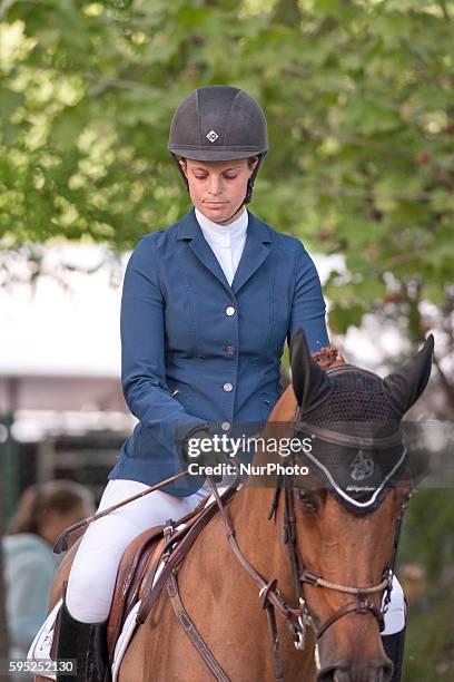 Athina Onassis De Miranda during the equestrian circuit, 104 Concurso de Saltos Hípicos Internacional 5* Madrid Longines Global Champions Tour.