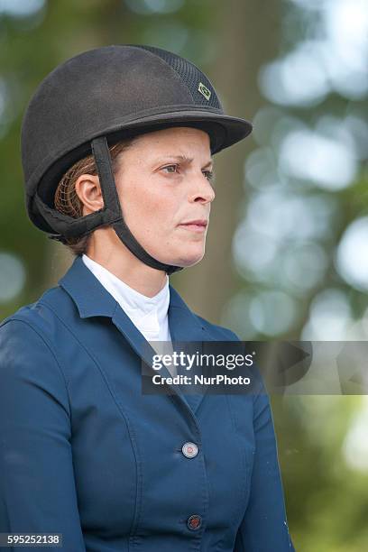 Athina Onassis De Miranda during the equestrian circuit, 104 Concurso de Saltos Hípicos Internacional 5* Madrid Longines Global Champions Tour.