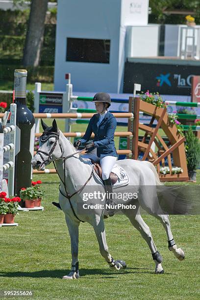 Athina Onassis De Miranda during the equestrian circuit, 104 Concurso de Saltos Hípicos Internacional 5* Madrid Longines Global Champions Tour.