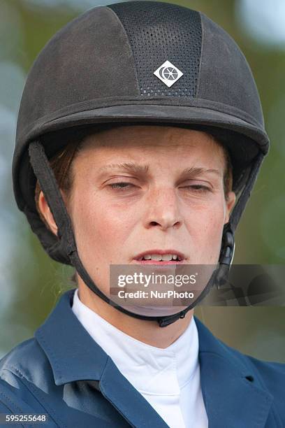 Athina Onassis De Miranda during the equestrian circuit, 104 Concurso de Saltos Hípicos Internacional 5* Madrid Longines Global Champions Tour.