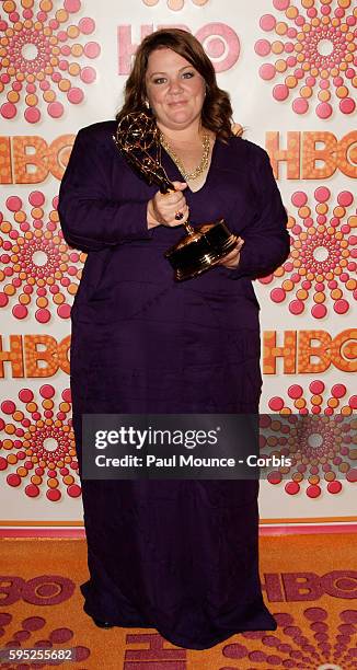 Award winner Melissa McCarthy arrives at the HBO After-Party held to honor the 63rd Primetime Emmy Awards.