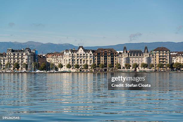 geneva water front - geneva switzerland stock pictures, royalty-free photos & images