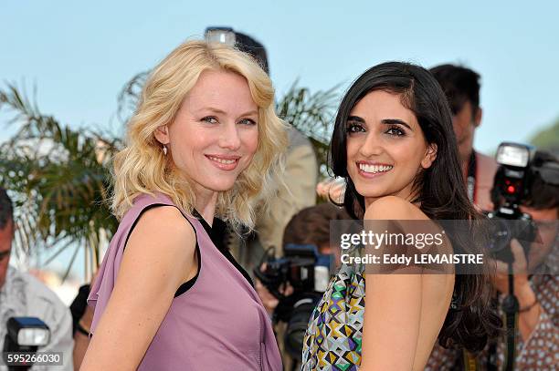 Naomi Watts and Liraz Charhi at the photo call for ?Fair Game? during the 63rd Cannes International Film Festival.