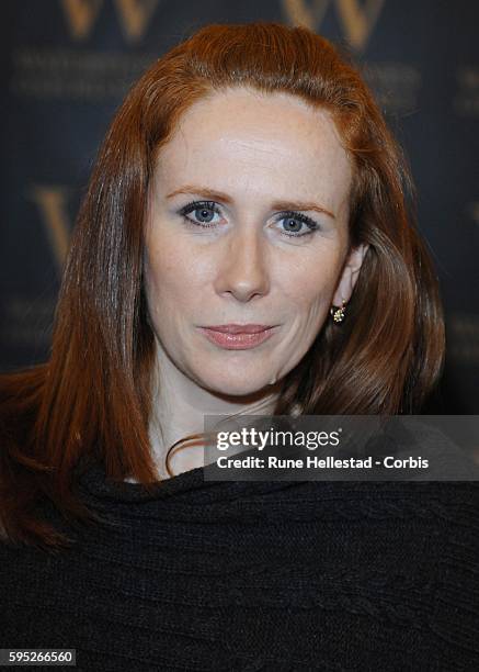 Catherine Tate attends a book signing at Waterstone.