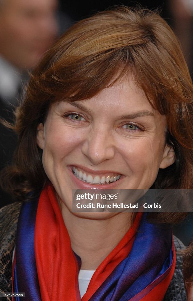 Fiona Bruce attend the premiere of 