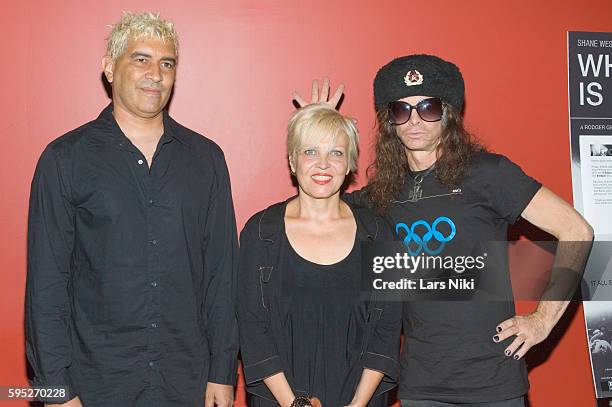The Germs, Pat Smear, Lorna Doom and Don Bolles attend the premiere of "What We Do Is Secret," at the Sunshine Theatre in New York City.