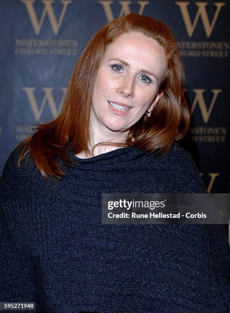 Catherine Tate attends a book signing at Waterstone.