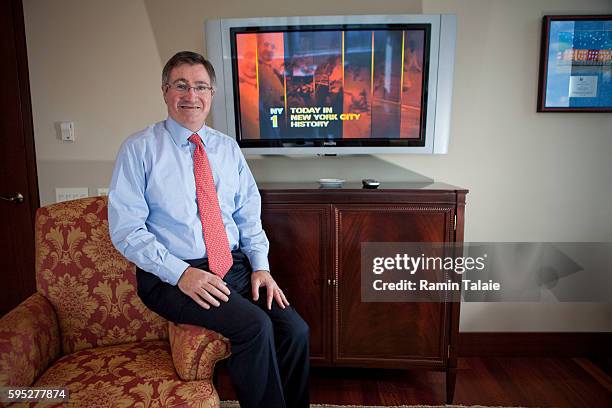 Glenn Britt, CEO of Time Warner Cable Inc., in his office after an interview in New York City, on Monday, December 21, 2009.