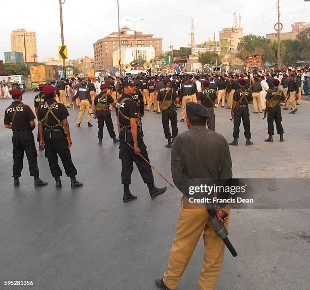 Ahle sunnat wal jamaat during protest against usa at outside of karachi press club in karachi. Oct 2011{PHOTO BY ILYAS J.DEAN/PAK IMAGE}