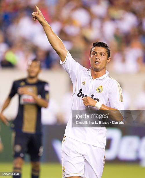Real Madrid player Cristiano Ronaldo during to the Friendly Match against Philadelphia Union as part of the Herbalife World Football Challenge. Real...