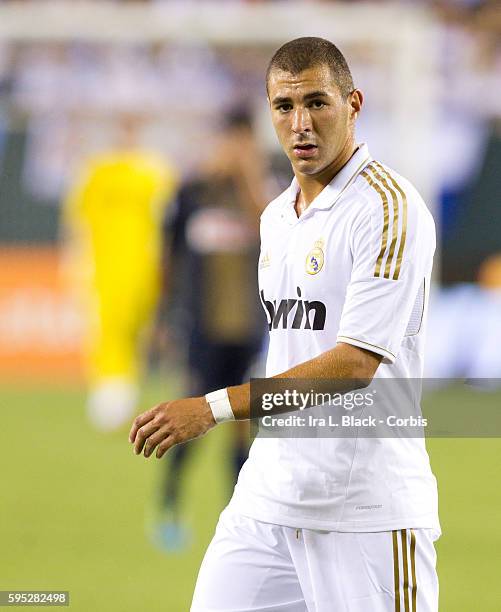 Real Madrid player Karim Benzema during to the Friendly Match against Philadelphia Union as part of the Herbalife World Football Challenge. Real...