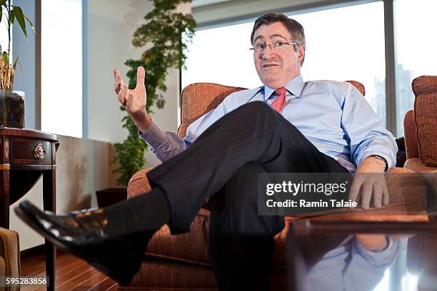 Glenn Britt, CEO of Time Warner Cable Inc., in his office during an interview in New York City, on Monday, December 21, 2009.