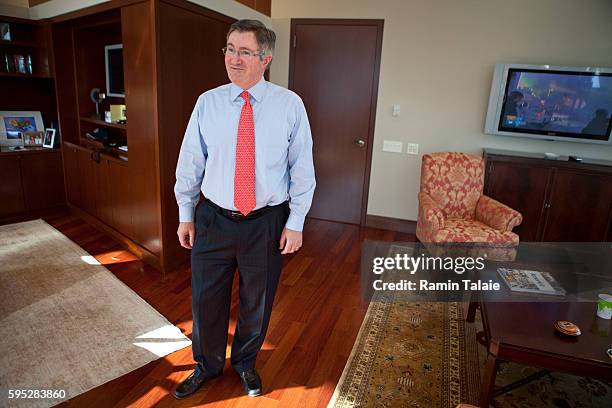 Glenn Britt, CEO of Time Warner Cable Inc., in his office after an interview in New York City, on Monday, December 21, 2009.