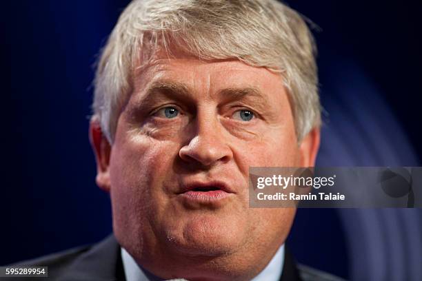 Denis O'Brien, Chairman of Digicel Group, speaks during the Clinton Global Initiative annual meeting in New York, on Tuesday, September 20, 2011.