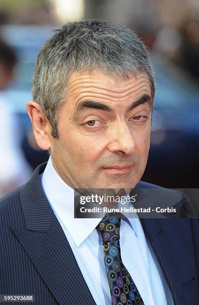 Rowan Atkinson attends the premiere of "Johnny English Reborn" at Empire, Leicester Square.