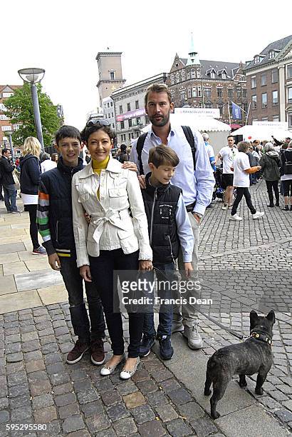 Copenhagen / Denmark. _Countess Alexandra of Frederiksborg and son prince Nikolai and prince Felix and husband Martin Jorgensen are participant...