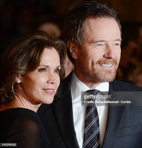 Bryan Cranston and wife attend the premiere of Argo at The BFI London Film Festival at Odeon West End.