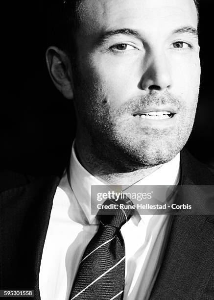 Ben Affleck attends the premiere of Argo at The BFI London Film Festival at Odeon West End.